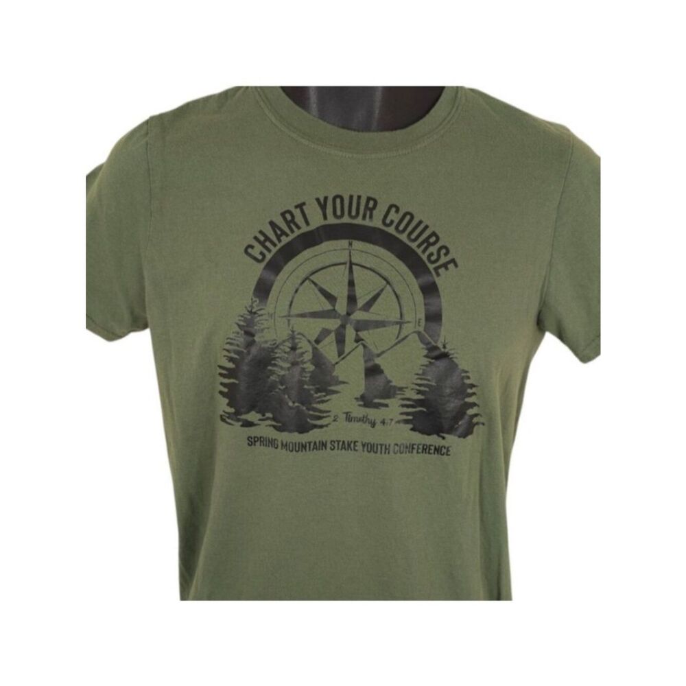 Spring Mountain Stake T Shirt Mens Size Small Green LDS Mormon Youth Conference